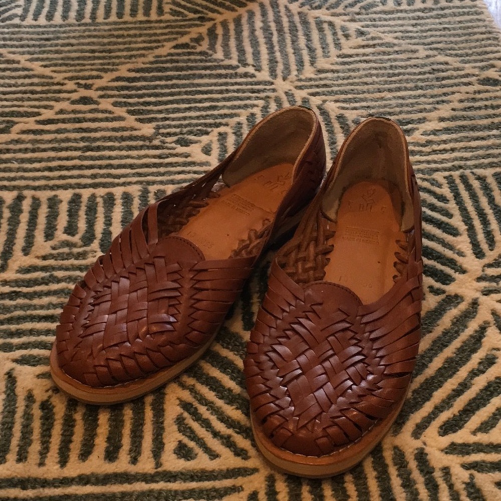 Brown Leather Huaraches — never worn!!!